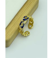 Çelik Gold  Renkli Ayarlanabilir Yüzük - 25yzk198