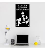 Cahildim Dünyanın Rengine Kandım-Duvar Tablosu