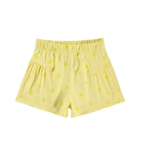Civil Girls Limon Desenli 6-9 Yaş Şort - Sarı