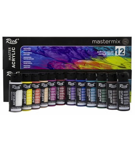 Rich Mastermix Akrilik Boya Seti 12 Renk x 60 cc. 
