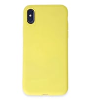 Newface Apple iPhone X Kılıf First Silikon - Sarı