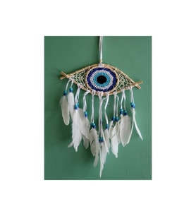 Kişiye Özel Rüya Kapanı Düş Kapanı Dream Catcher Göz Tasarımı - 25x33cm