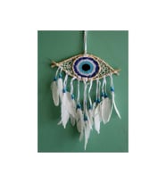 Kişiye Özel Rüya Kapanı Düş Kapanı Dream Catcher Göz Tasarımı - 25x33cm