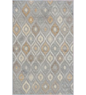Eliana Home Baskılı, Yıkanabilir Kaymaz Taban Salon Halısı LNA0434 100x150 cm (Gri)