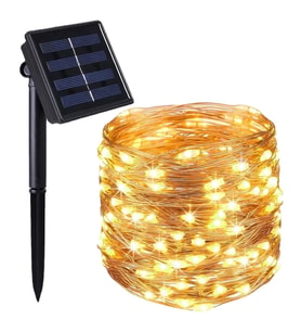 Solar Güneş Enerjili Peri Led 20 Metre Günışığı 8 Mod 200 Led