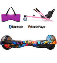 Citymate Elektrikli Kaykay Hoverboard Akıllı Denge 6.5 Inch + HoverKart + Çanta EXTREM PAKET D026