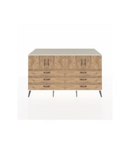 Kronos Konsol 2 Raflı 6 Çekmeceli 4 Kapaklı 176x59x99 Aytaşı-Çam