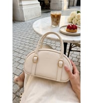 Tokalı Oval Kesim Trend Model Kadın El ve Omuz Askılı Çapraz Çanta