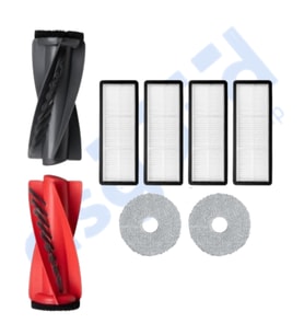 Roborock Qrevo Curv Uyumlu 1 Ana Fırça 4 Filtre 2 Mop PKT-iasgf0000608