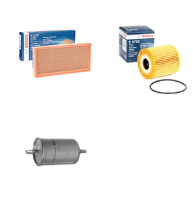 Bosch Filtre Bakım Seti Volvo S40 I 1.6 1.8 Benzin 1995-2003 Hava + Yağ f. + Yakıt Filtre Bosch