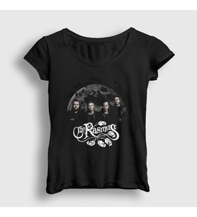 Presmono Kadın Siyah Band Müzik The Rasmus T-Shirt 548001tt