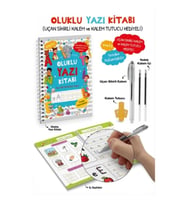 Oluklu Yazı Kitabı (Uçan Sihirli Kalem ve Kalem Tutucu Hediyeli)