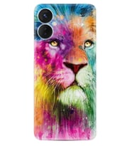 Tecno Spark 9T Kılıf Resimli Desenli Baskılı Silikon Colorfull Leon 2 1388