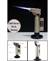 1300 Derece Isı Tabancası Tıbbi  Aşçı Pürmüzü Metal Kasa Torch Pürmüz Çakmak