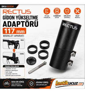 RECTUS GİDON YÜKSELTME ADAPTÖRÜ 117 MM BİSİKLET APARATI