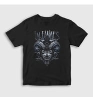 Presmono Unisex Çocuk Siyah Wild In Flames T-Shirt 85037tt