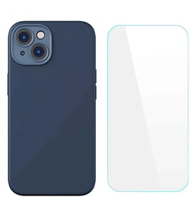 Baseus Liquid Silica Gel iPhone 14 6.1 Silikon Kılıf + Tempered Ekran Koruyucu Set - SSSSSS9260-3