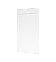 Fiyat ve Etiket Cebi, Üstten Delikli Şeffaf Yumuşaf Plastik Cep 82x128 mm - 100 Adet