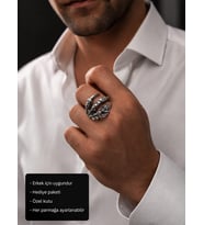 Eagle Claw Adjustable Men's Ring Kartal Pençesi Ayarlanabilir Erkek Yüzüğü