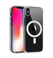 Apple İphone X Kılıf Magneticsafe Şeffaf Silikon - Şeffaf