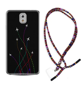 Samsung Note 3 4 5 8 9 20 Ultra 10 Lite Kılıf Boyun Asklı Rasta Silikon Line Planet 1736