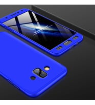 Samsung Galaxy J7 Duo Uyumlu Kılıf Zore Ays Kapak (Siyah-Kırmızı)