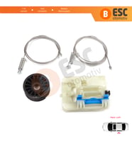 Fiat Egea Tipo MK2 356 357 2015-On 4/5 Kapı İçin Elektrikli Sol Arka Kapı Cam Kriko Tamir Seti