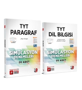 3D Yayınları TYT Paragraf ve Dil Bilgisi Deneme Seti 2 Kitap