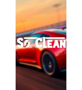 So Clean 20x4,5 Jdm Yazı Araba-motosiklet Cam Etiket Sticker Beyaz Renk