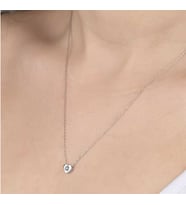 SWAROVSKİ TAŞLI KALP 925 AYAR GÜMÜŞ KOLYE