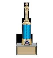 ODAK KUPA - Figürlü Kupalar - Satranç Figürlü Kupalar FG-005 B - 26 cm