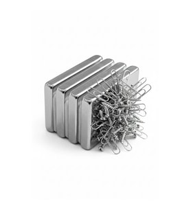 2 Adet 40x20x5mm Neodyum Magnet Güçlü N35 Mıknatıs Köşeli Nikel Kaplama