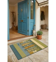 Valerine Life Kapı Önü Paspası 45x70cm Kaymaz Taban Dekoratif iç Dış Mekan Dünya Başkentleri Yazılı