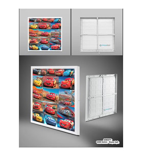 Şimşek Mcqueen Avize, 60x60 Çocuk Odası Avize, 60watt, estetik kare, Yapay Zeka Tasarım Avize,Galeri