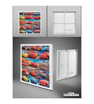 Şimşek Mcqueen Avize, 60x60 Çocuk Odası Avize, 60watt, estetik kare, Yapay Zeka Tasarım Avize,Galeri