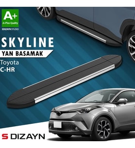 S-Dizayn Toyota C-HR Skyline Krom Yan Basamak 173 Cm 2016-2023 A+ Kalite