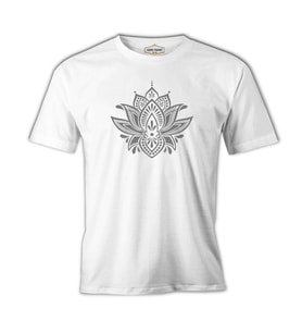 Tattoo - Flower Beyaz Erkek Tshirt