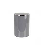 Ansan ANS E35-07 Lenox Plastik Gri Çöp Kovası 6 L 18,5 x 25,5 cm (Gri-Gümüş)