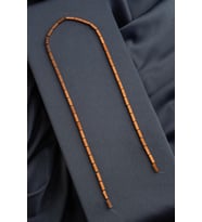 Hematit Doğal Taş Parlak Kahverengi Dikdörtgen Kesim 3x9mm Dizi