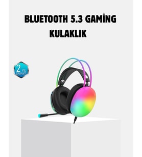 Kablosuz Kulaklık Rgb Aydınlatmalı Bluetooth 5.3 Uzun Pil Ömürlü