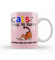 Funny Cat Lover Gifts For   Men Kids Kupa Bardak Porselen
