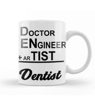 Doctor Engineer Artist Dentist 07 Kupa Bardak Porselen