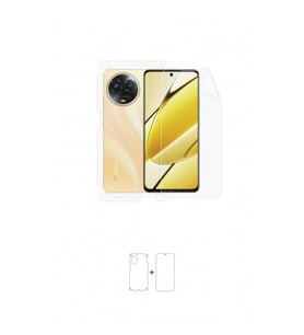 Realme 11 5G Ön, Arka ve Yan 360 Derece Tam Kaplama Poliüretan Film