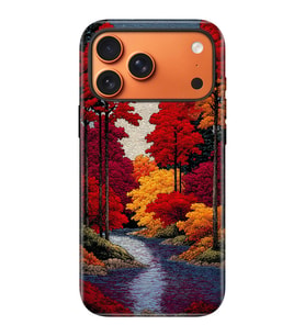 iPhone 17 Pro Velvet Kılıf Lansman İçi Kadife Temalı Desenli Silikon Orman