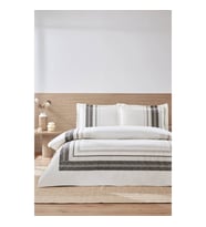 Çift Kişilik Ranforce Nevresim Takımı Blend Krem