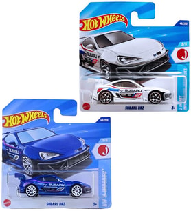 2 Araç Set - Hot Wheels Subaru BRZ Mavi & Beyaz (1/64)