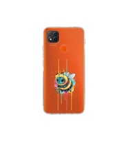 Redmi 10 2022 ile uyumlu Splash arı tasarımlı şeffaf silikon kılıf