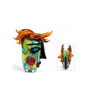 Kişiye Özel El Yapımı Murano Cam Sanat Objesi - 28x11x30,5cm