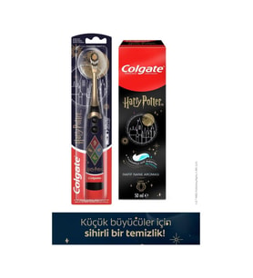 Colgate Harry Potter Çocuk Pilli Diş Fırçası, Çocuk Diş Macunu 50 ml