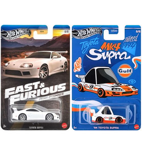 Hot Wheels 2 Araç Toyota Supra Set - Brian O'conner Toyota Supra & 94 Toyota Supra Gulf Tooned (1/64)